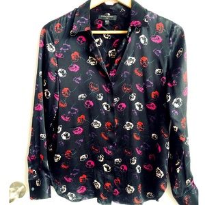 Banana Republic-Button down silk shirt. Size XS